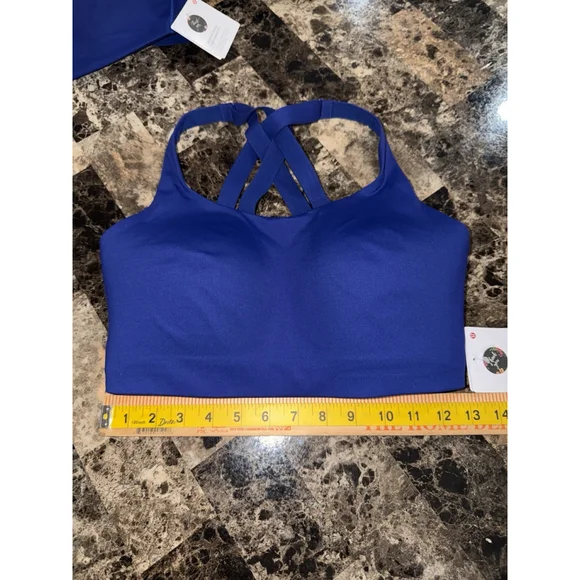 LULULEMON ENERGY HIGH SUPPORT BRA DEEP SEA BLUE SIZE 34DDD